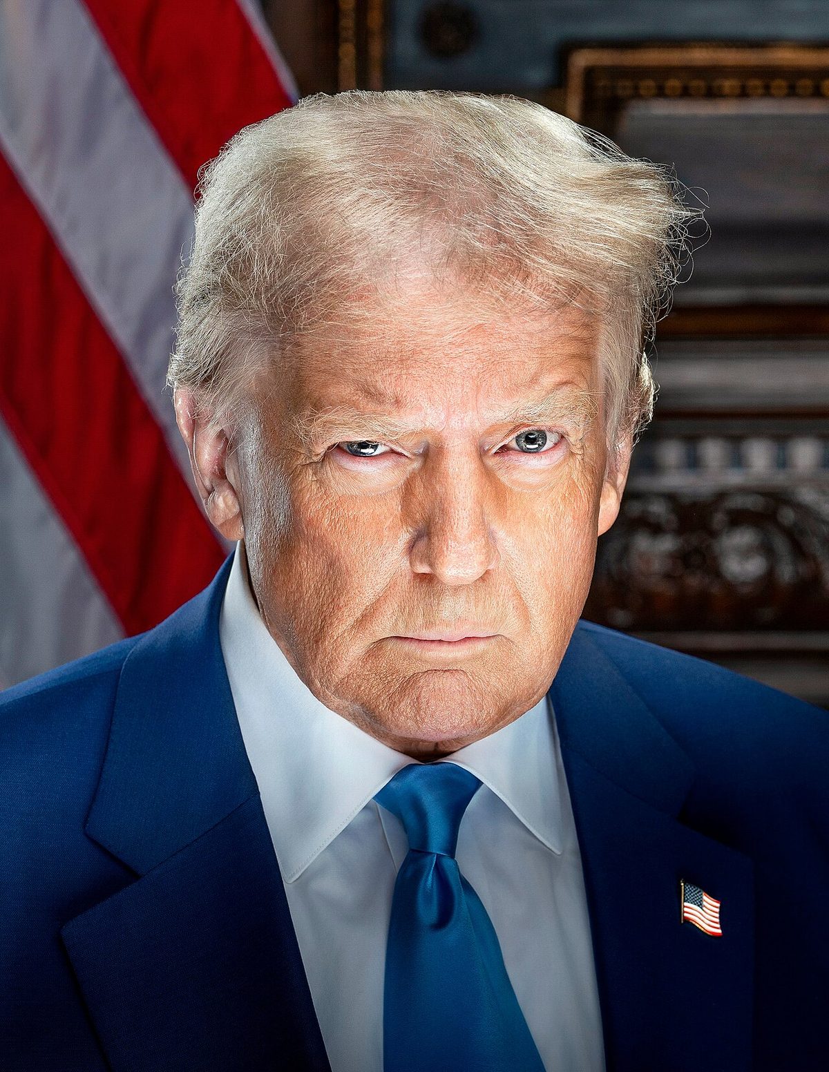 Official portrait of U.S. President Donald Trump